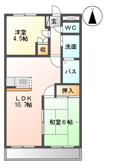 エクセルメゾンⅡの間取り