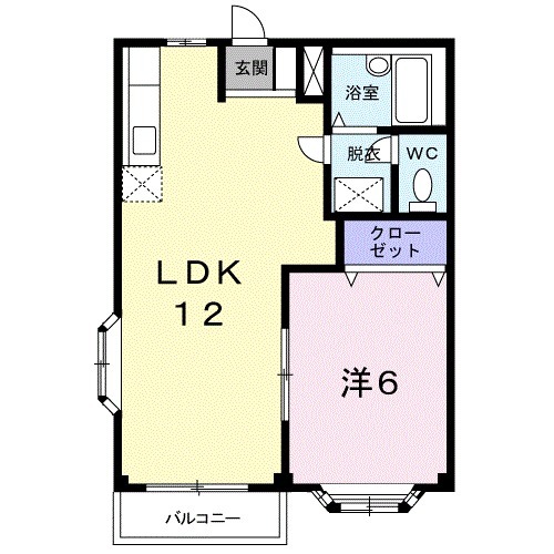 エルディム吉田Ⅱの間取り