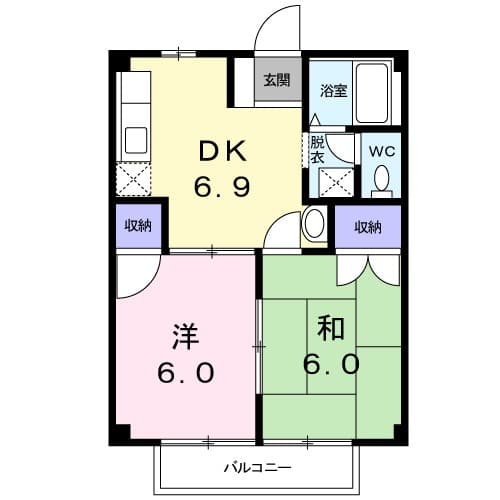 ドミール内田の間取り