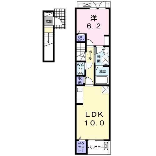 グランツ Kの間取り