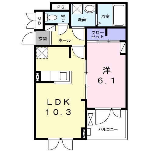 ブラン コリーヌの間取り