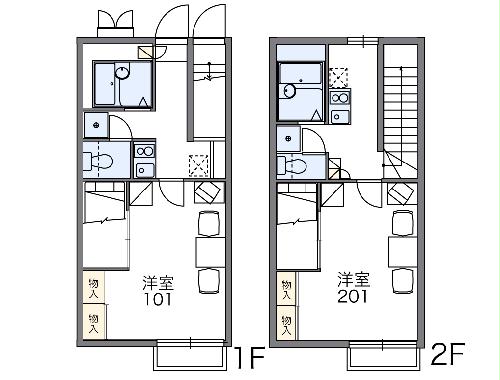 レオパレス花鳥風月の間取り