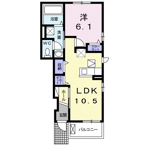 クラール ミルトの間取り