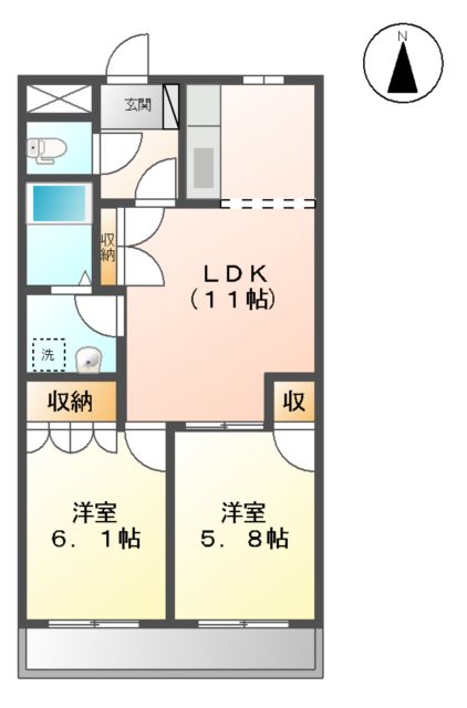 プロニティーハイツの間取り