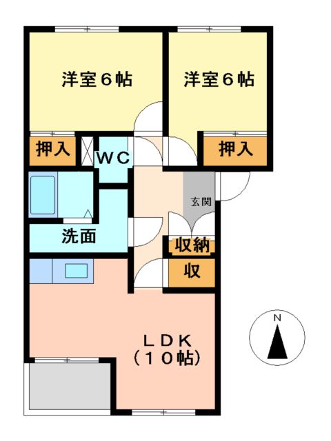 パティオガーデンAの間取り