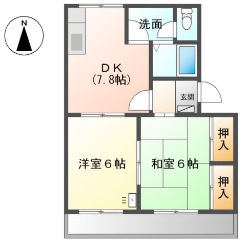 コンフォールシャトーの間取り