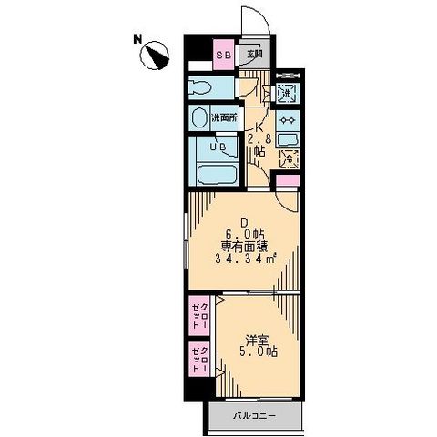 アン エディー行徳の間取り