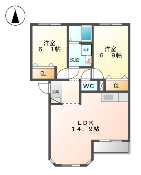 オリンピアGの間取り