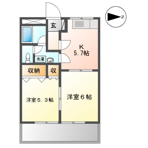 メゾンユニベールの間取り