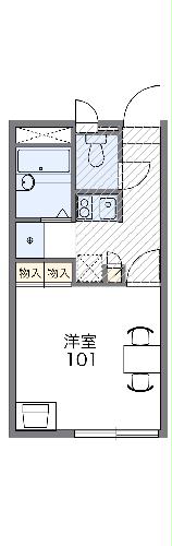 レオパレス長野一丁目の間取り