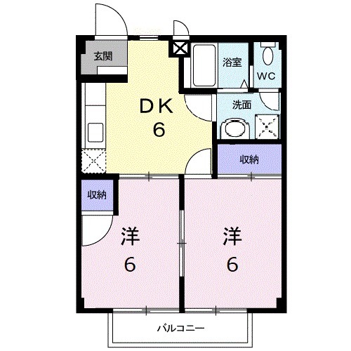 サンハイツ森の間取り