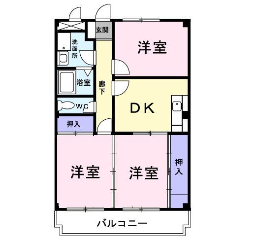 サンライズマンション・02030号室の間取り