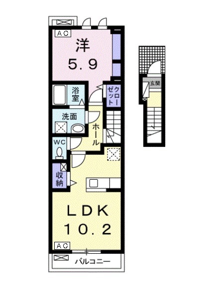 ベル リアン Ⅰの間取り