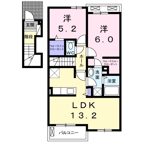クレールⅤの間取り