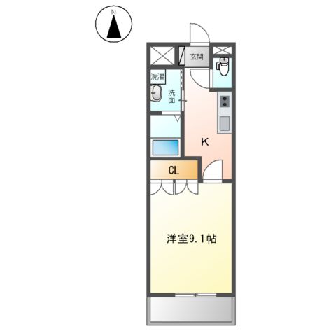 エスポアールⅠの間取り