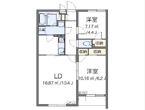 クレイノSTARSの間取り