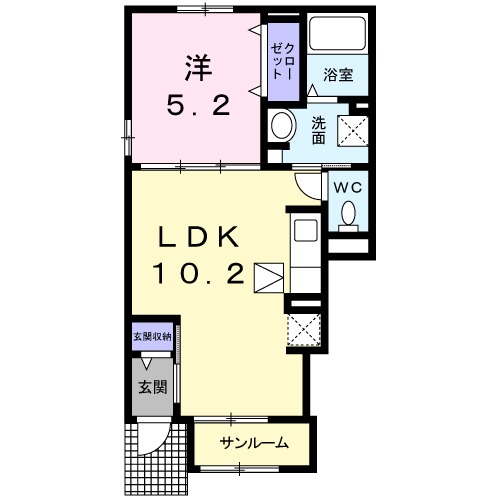 ハートフル 2の間取り