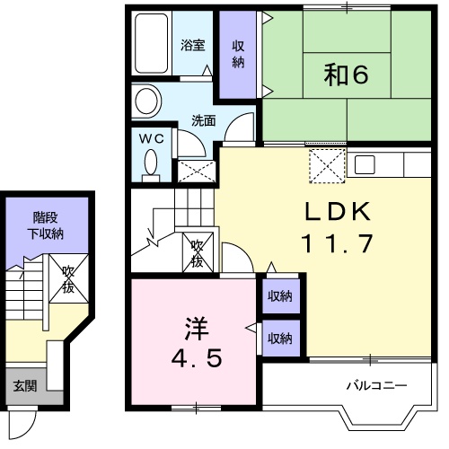 パークサイド Dの間取り