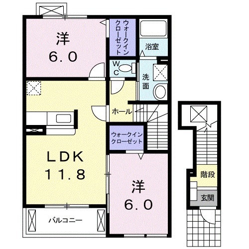 ブルーメン ブラットの間取り