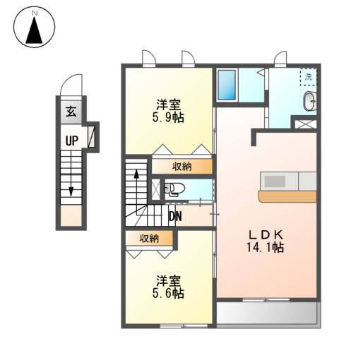 ルミナスTの間取り