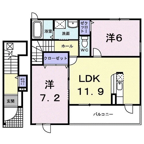 パシフィックサイドBの間取り