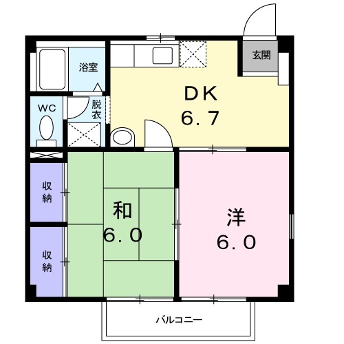 ニューシティー大沢Ⅲの間取り