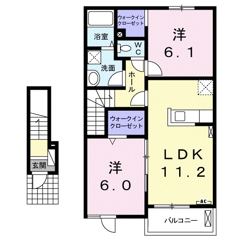 グランアーブルAの間取り