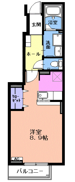 アンピエール・Sの間取り