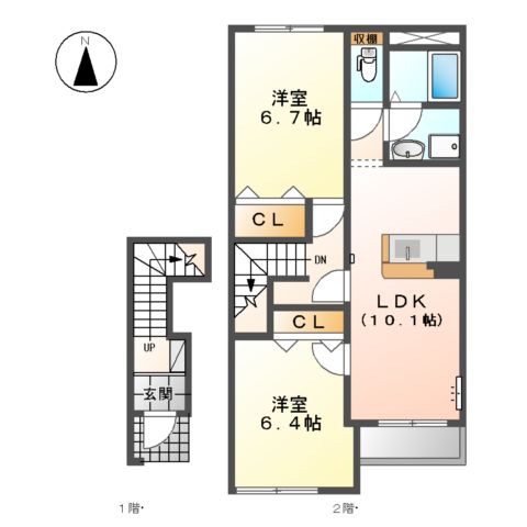 ソレイユ ルヴァンの間取り