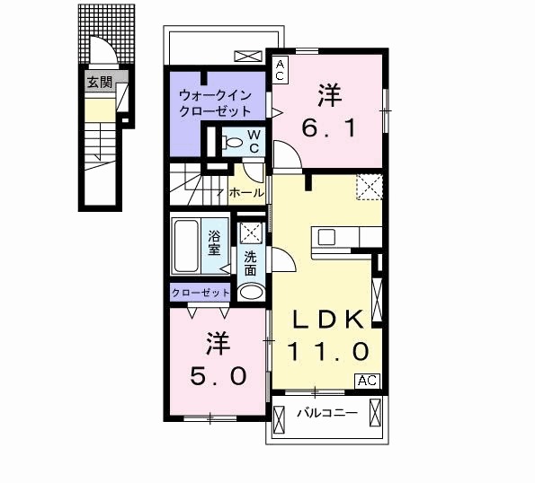 LUTAN北邦(ホクオウ)の間取り