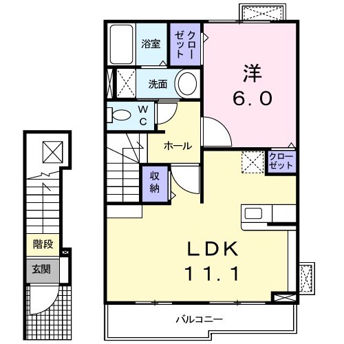 アクアオアシスⅡの間取り