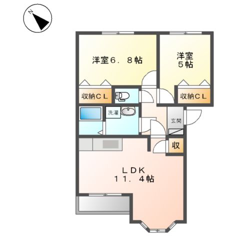プリモディーネの間取り