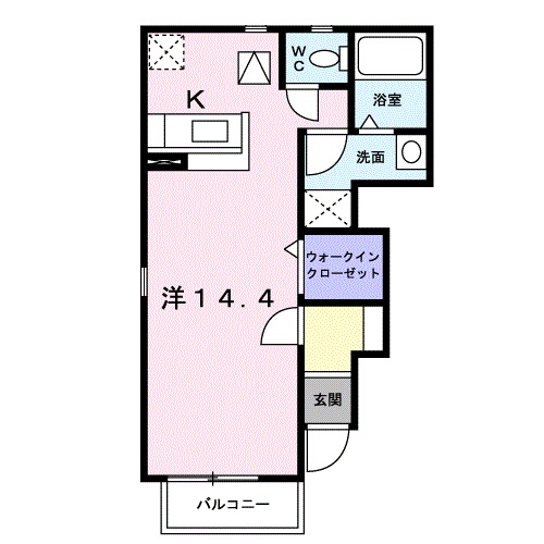 リバーサイドⅡの間取り