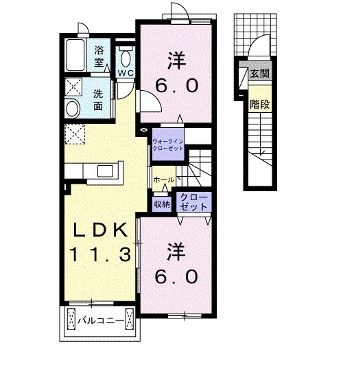 リバーサウスの間取り