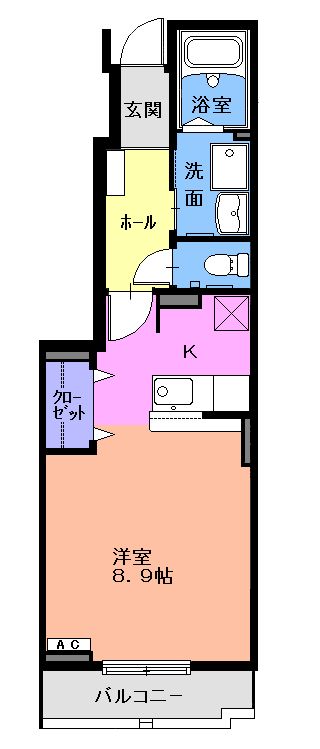 メゾンキャッスルⅠの間取り