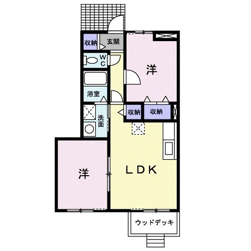 キャンサー&パイシーズBの間取り
