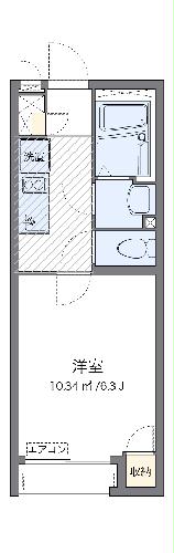 クレイノサナサルーテ ホリエの間取り