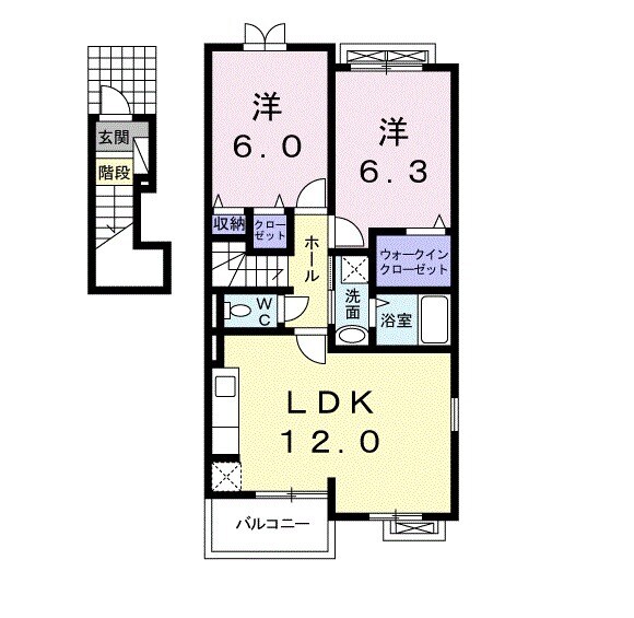 メゾン ラフレⅡの間取り