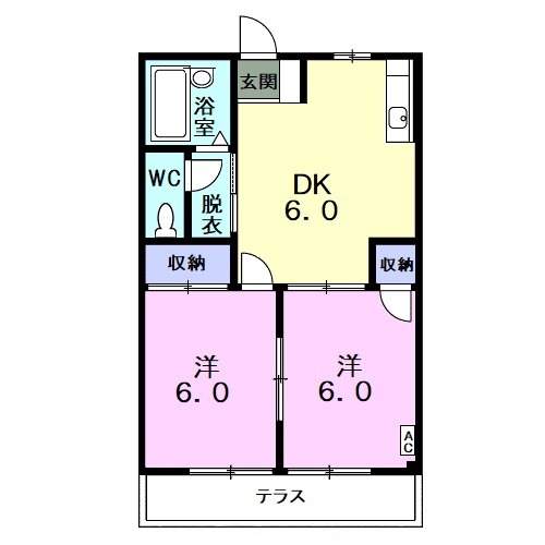 マルアンハイツNO.2の間取り