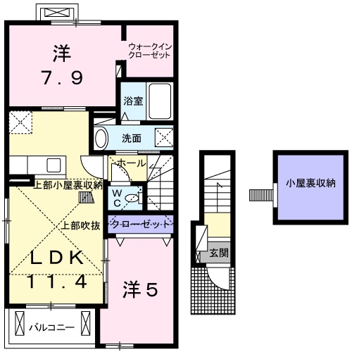 カルムメゾンの間取り
