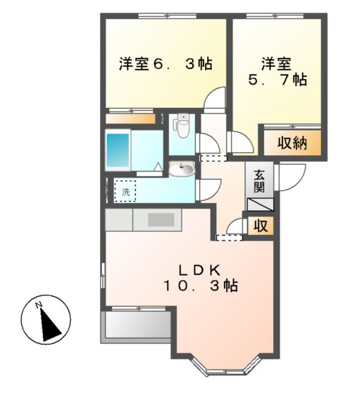 パークヒルズの間取り