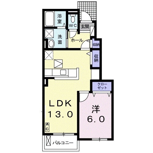 ネオ薬師寺Aの間取り
