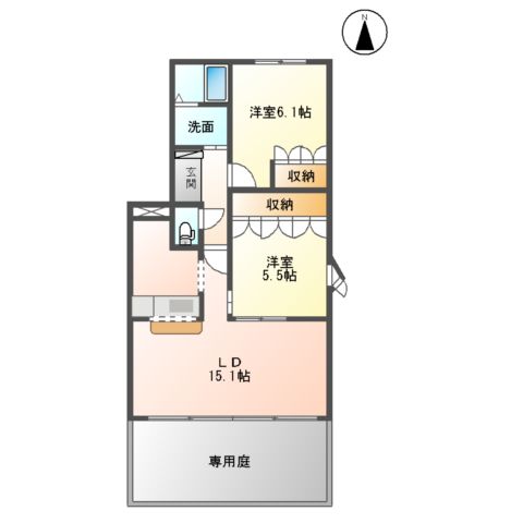 ウッドヴィレッジの間取り