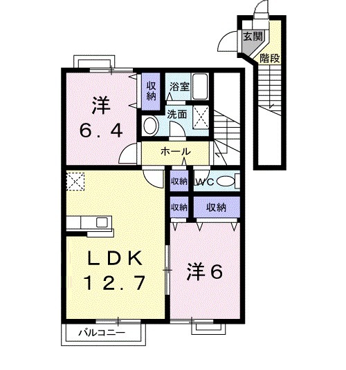 サンパティークAの間取り