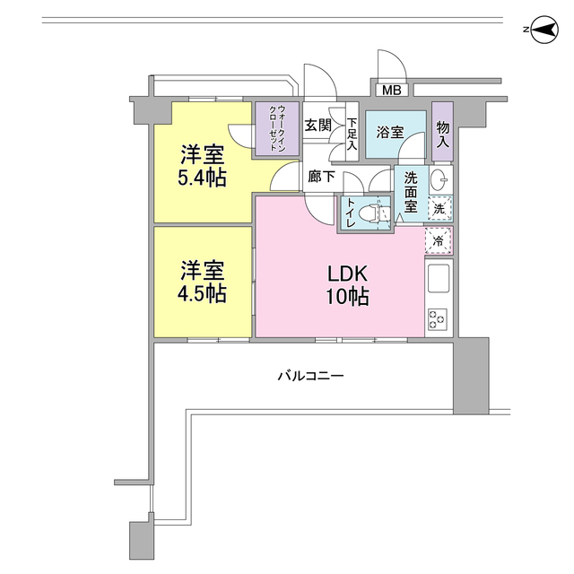 ラフィーネデュオの間取り