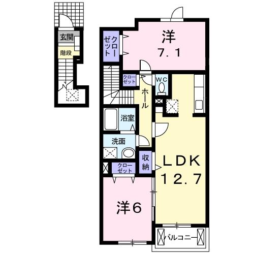 ボヌール・アルシュB棟の間取り