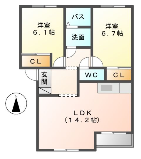 Casa Angela7034の間取り