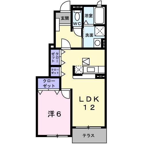 レーベンツォーネⅢの間取り
