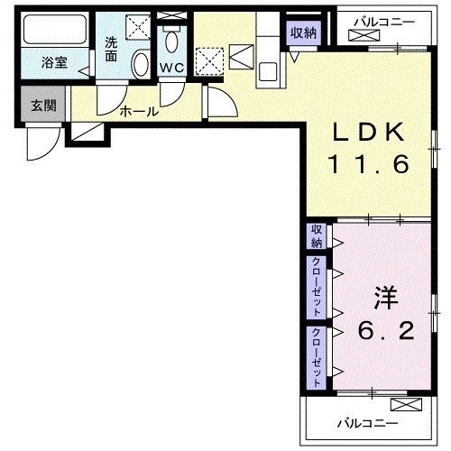 コンチェルトの間取り