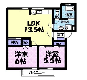 ドミ-ル・氷川の間取り
